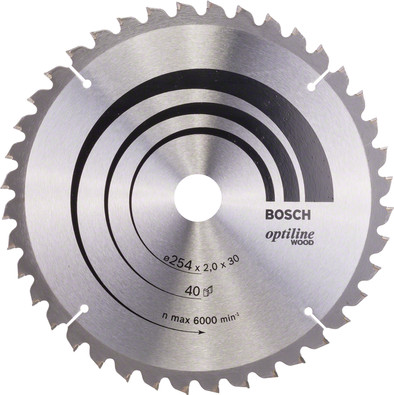 Bosch Circular Saw Blade Optiline Wood 254x30x2mm, 40T is no longer available
