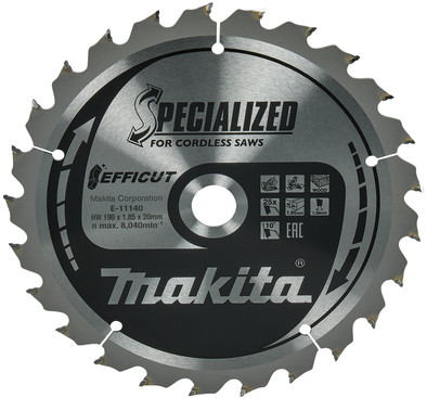 Makita Radial Arm Saw Blade Wood Efficut 190x20x1.85 25T is no longer available