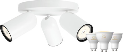 Philips Pongee Aufbauspot - 3 Spots - Weiß + Philips Hue White Ambiance GU10 (3x) ist nicht mehr verfügbar