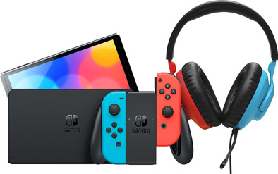 Nintendo Switch OLED Blue/Red + JBL Quantum 100N is no longer available