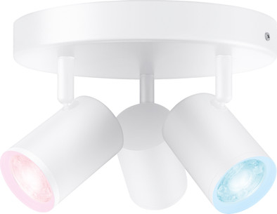 WiZ 3 spots Imageo Round- Colored and White Light - GU10 - White is no longer available