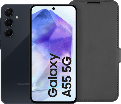 Samsung Galaxy A55 128GB Dunkelblau 5G + BlueBuilt Backcover Schwarz ist nicht mehr verfügbar