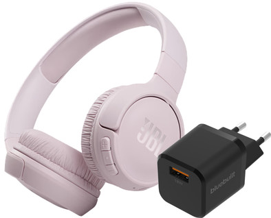 JBL Tune 510BT Rosa + BlueBuilt Quick-Charge-Ladegerät mit USB-A-Port 18 W Schwarz ist nicht mehr verfügbar
