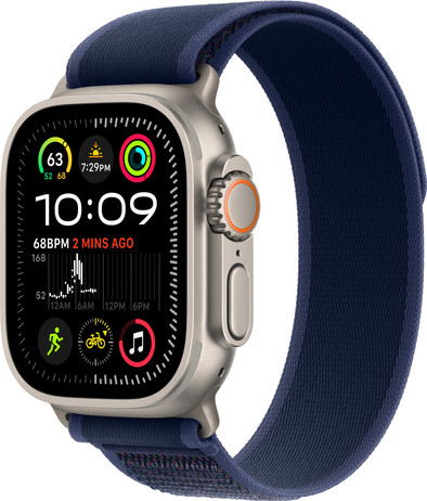 Apple Watch Ultra 2 4G 49 mm Silber Trail Loop Blau S/M ist nicht mehr verfügbar
