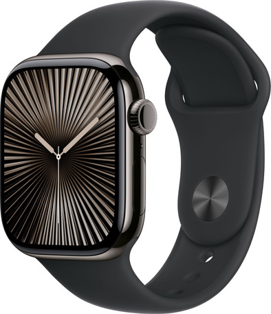 Apple Watch Series 10 4G 42 mm Titan Schwarz Sportarmband M/L ist nicht mehr verfügbar