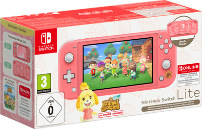 Nintendo Switch Lite Koralle + Animal Crossing + 12 Monate Nintendo Switch Online ist nicht mehr verfügbar