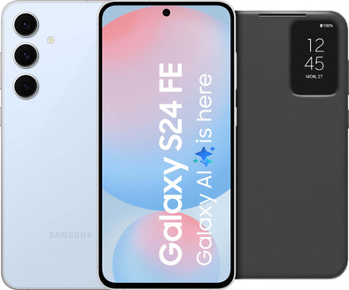 Samsung Galaxy S24 FE 256GB Blau 5G + Clear View Book Case Schwarz ist nicht mehr verfügbar