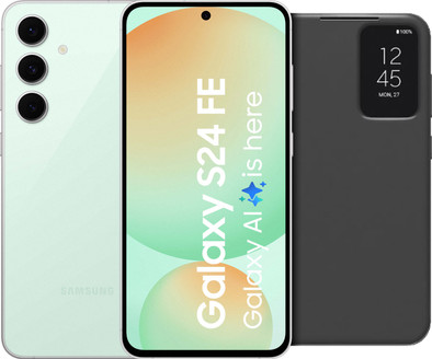 Samsung Galaxy S24 FE 256GB Green 5G + Clear View Book Case Black is no longer available