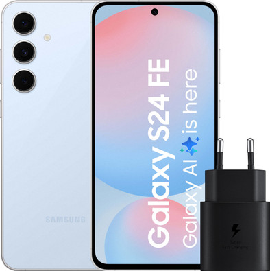 Samsung Galaxy S24 FE 128GB Blau 5G + Samsung Ladegerät 25 Watt Schwarz ist nicht mehr verfügbar