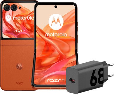 Motorola Razr 50 256GB Orange 5G + Motorola Charger 30W Black + USB-C Cable 1m Black is no longer available