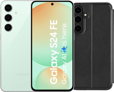 Samsung Galaxy S24 FE 256GB Green 5G + BlueBuilt Book Case Leather Black is no longer available