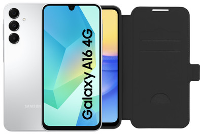 Samsung Galaxy A16 128GB White 4G + BlueBuilt Book Case Black is no longer available
