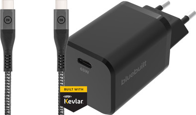 BlueBuilt Power Delivery Charger with USB-C Port 65W Black + USB-C to USB-C Cable 1.5m is no longer available