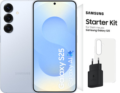 Samsung Galaxy S25 128GB Hellblau 5G + Zubehörset ist nicht mehr verfügbar