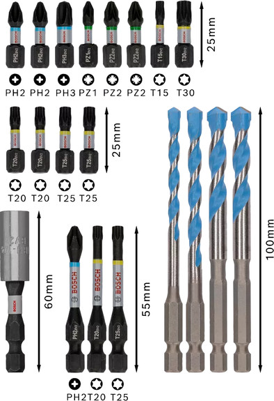 Bosch Professional 20-teiliges PRO Impact Mixed Set ist nicht mehr verfügbar
