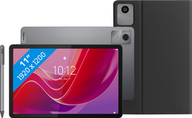 Lenovo Tab M11 11 Zoll 128GB + 8GB RAM WLAN mit Tab Pen Grau + BlueBuilt Book Case Schwarz ist nicht mehr verfügbar