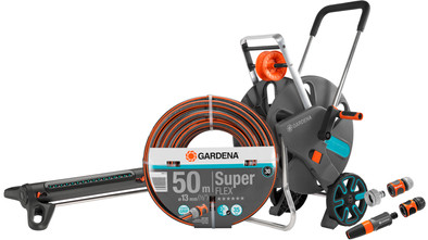 GARDENA Premium SuperFLEX 50m CleverRoll L Medium Sprinkler Pack is no longer available