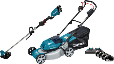 Makita DLM463PT inkl. 5,0-Ah-Akku (2x) + Makita DUR190LZX9 + 5,0-Ah-Akku mit 18V (2x) ist nicht mehr verfügbar