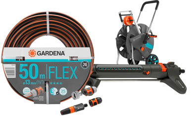 GARDENA Comfort FLEX 50m CleverRoll M Small Sprinkler Pack is no longer available