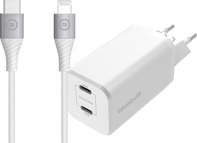 BlueBuilt Power Delivery and Quick Charge Charger 65W + Lightning Cable 1.5m Nylon White is no longer available