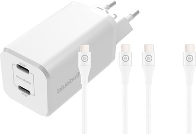 BlueBuilt Power Delivery and Quick Charge Charger 65W + USB-C Nylon White 1.5m is no longer available