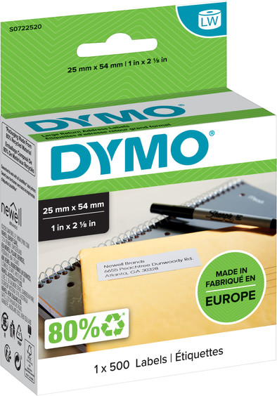 DYMO Return Address Labels 25x54mm 500 Units is no longer available