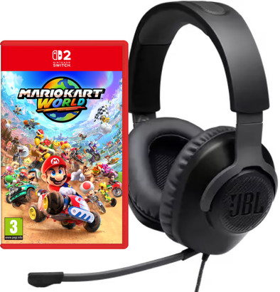 Mario Kart World Nintendo Switch 2 + JBL Quantum 100 Schwarz ist nicht mehr verfügbar