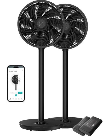 Duux Whisper Flex 2 Smart Schwarz + Duux Battery 10,8 Volt Doppelpack ist nicht mehr verfügbar