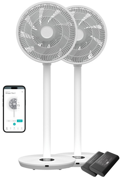 Duux Whisper Flex 2 Smart Weiß + Duux Battery 10,8 Volt Doppelpack ist nicht mehr verfügbar