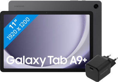 Samsung Galaxy Tab A9 Plus 11 Zoll 8GB/256GB Wi-Fi Grau + BlueBuilt Ladegerät ist nicht mehr verfügbar