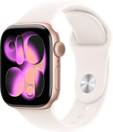 Apple Watch Series 11 Cellular 42 mm Roségold Sportarmband M/L ist nicht mehr verfügbar