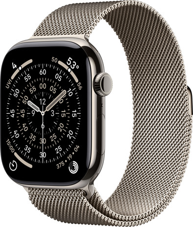 Apple Watch Series 11 Cellular 46 mm Titan Natur Sportarmband M/L ist nicht mehr verfügbar