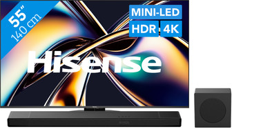 Hisense 55 Zoll ULED Mini-Led U8Q (2025) + Hisense AX3120Q ist nicht mehr verfügbar