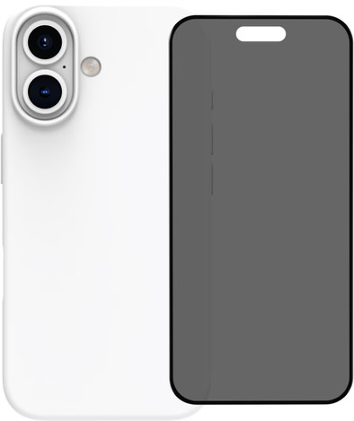 BlueBuilt Back Cover iPhone 16 White + Privacy Filter Screen Protector Glass is no longer available