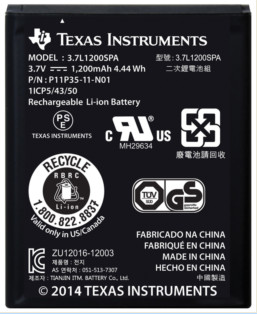 Wiederaufladbarer Akku von Texas Instruments ist nicht mehr verfügbar