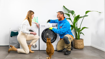 Lieferung und Anschluss deines Waschtrockners