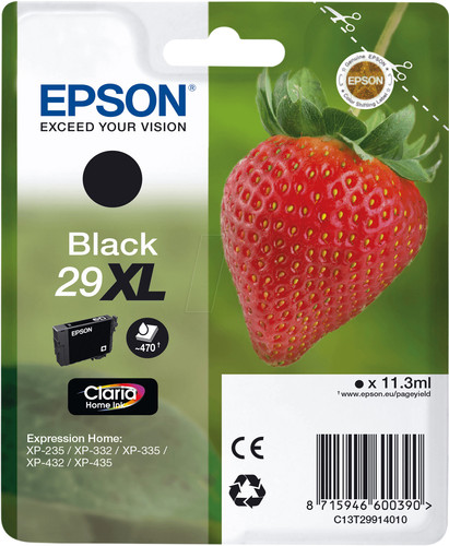 Epson 29XL Cartridge Black Main Image