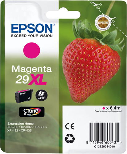 Epson 29XL Cartridge Magenta Main Image