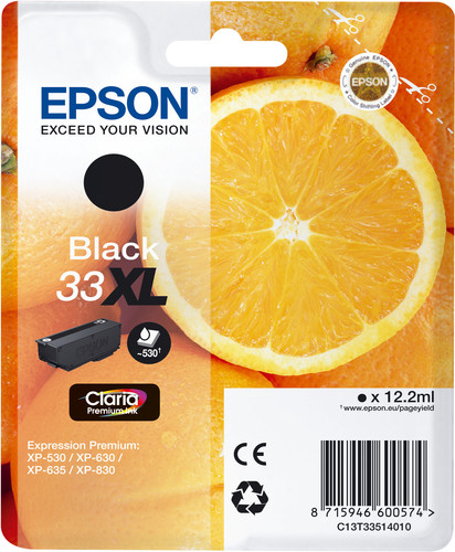 Epson 33XL Cartridge Black Main Image