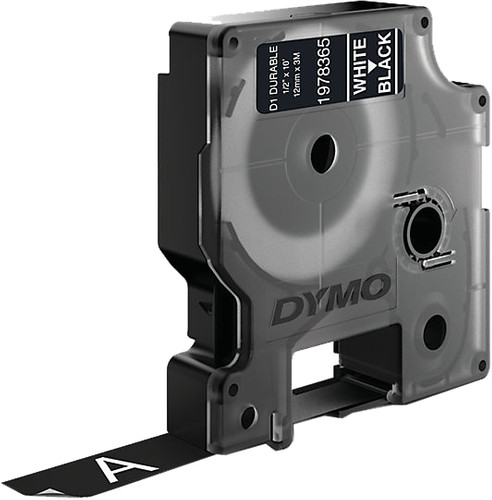 Dymo LW Durable D1 Label White-Black (12 mm x 3 m) Main Image