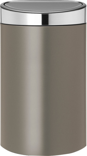 Brabantia Touch Bin 40 Liter Platinum / Matt Steel Deckel