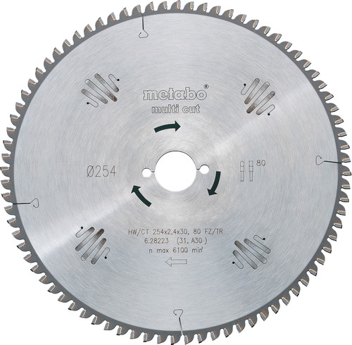 Metabo Sägeblatt Multi Cut 305x30x2,8mm 96T Main Image