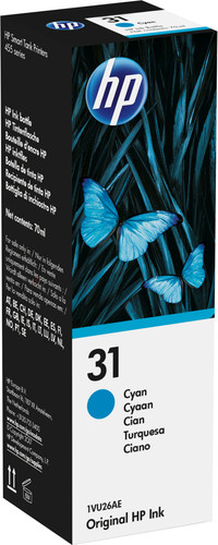 HP-Tintenflasche 31 Cyan Main Image