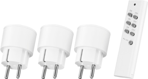 Smart Plug mit Fernbedienung KlikAanKlikUit APC3-2300R im 3er-Pack. Main Image