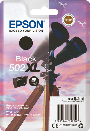 Epson 502XL Cartridge Black Main Image