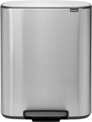 Brabantia Bo Pedal Bin 60L Stainless Steel Fingerprint-Proof Main Image