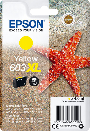 Epson 603XL Cartridge Yellow Main Image