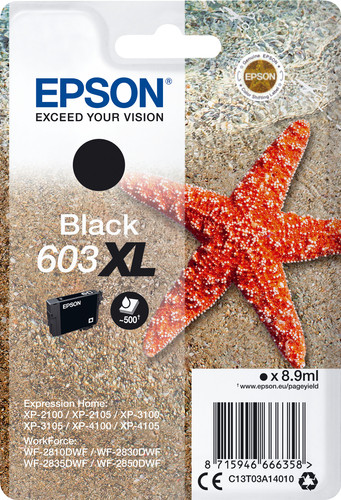 Epson 603XL Cartridge Black Main Image