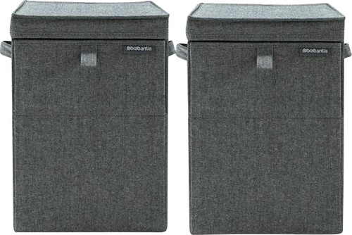 Brabantia 2 Laundry Boxes 35L - Pepper Black Main Image