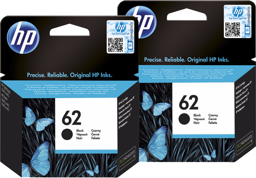 HP 62 Patronen Schwarz Doppelpack Main Image